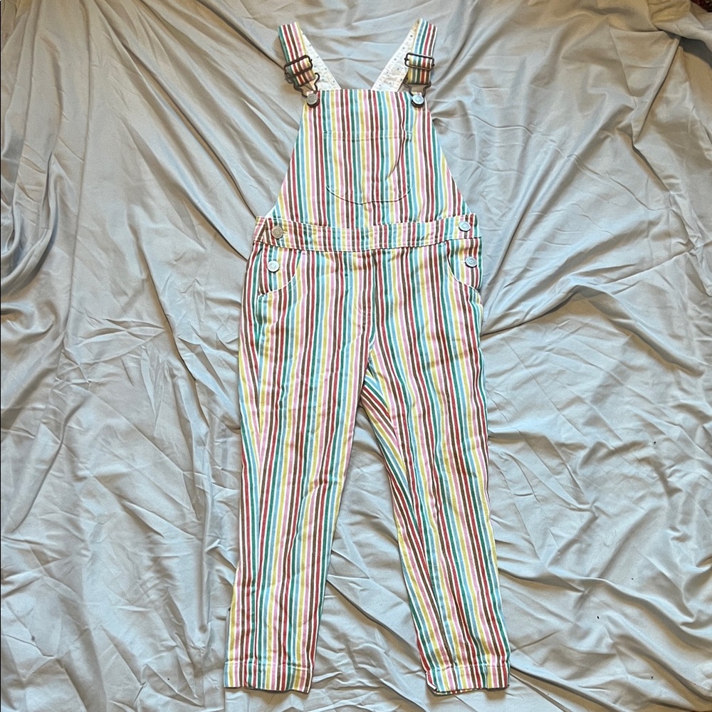 Boden Colorful Striped Overalls